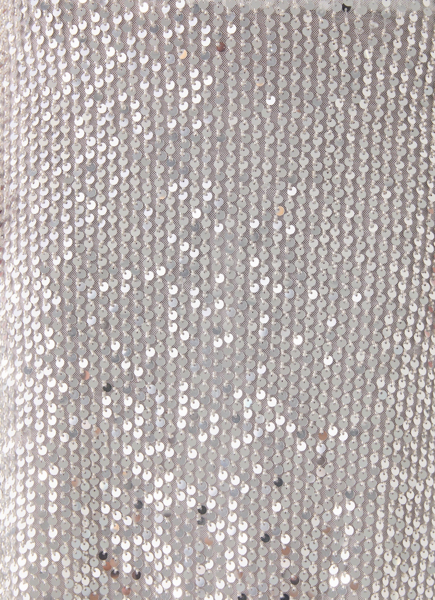 Evodia Sequin Midi Skirt - Silver
