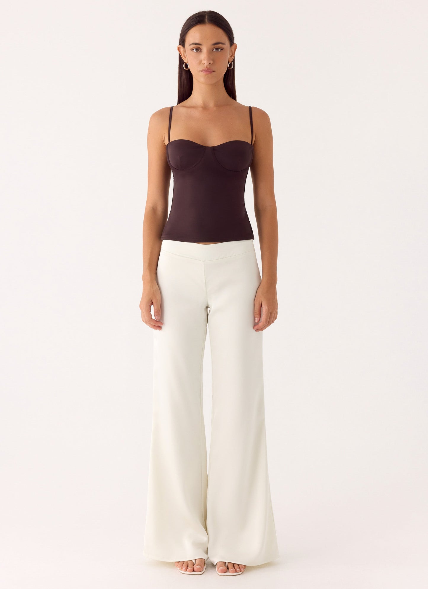 Elmah Low Rise Pants - White