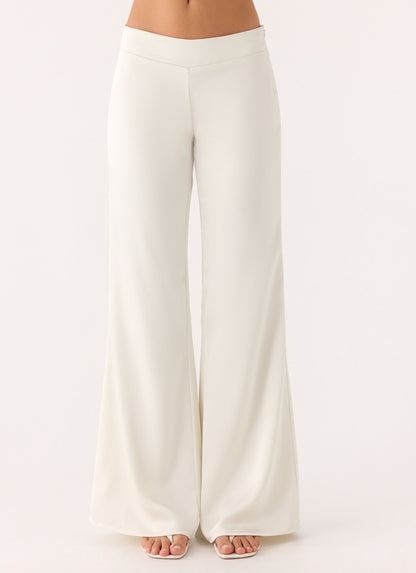 Elmah Low Rise Pants - White