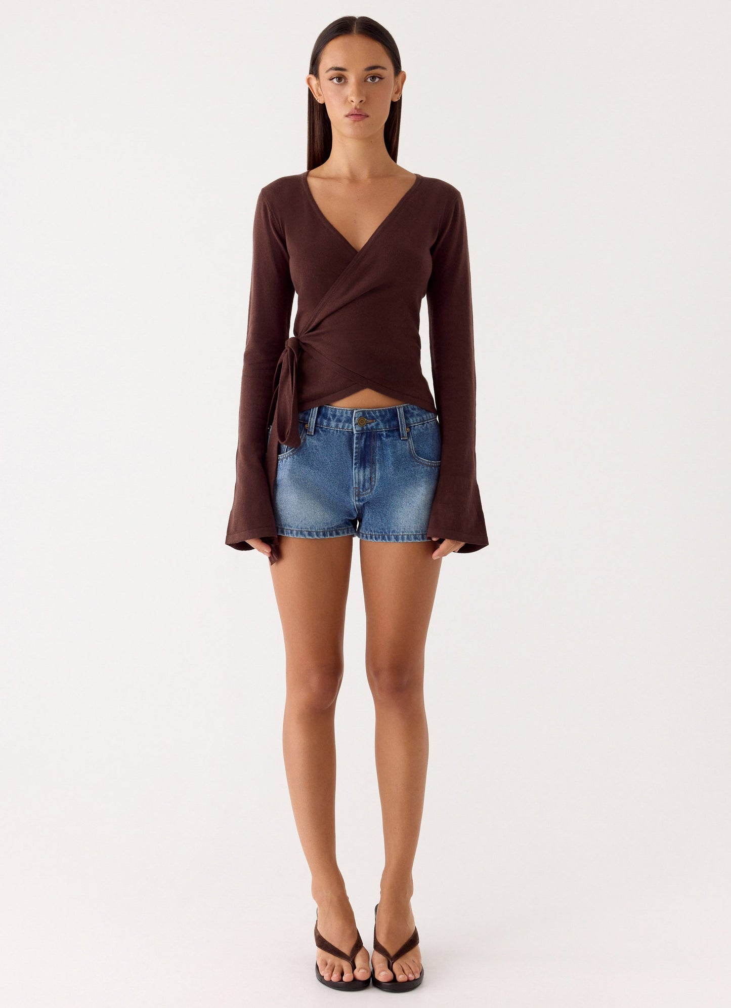 Halo Knit Top - Chocolate