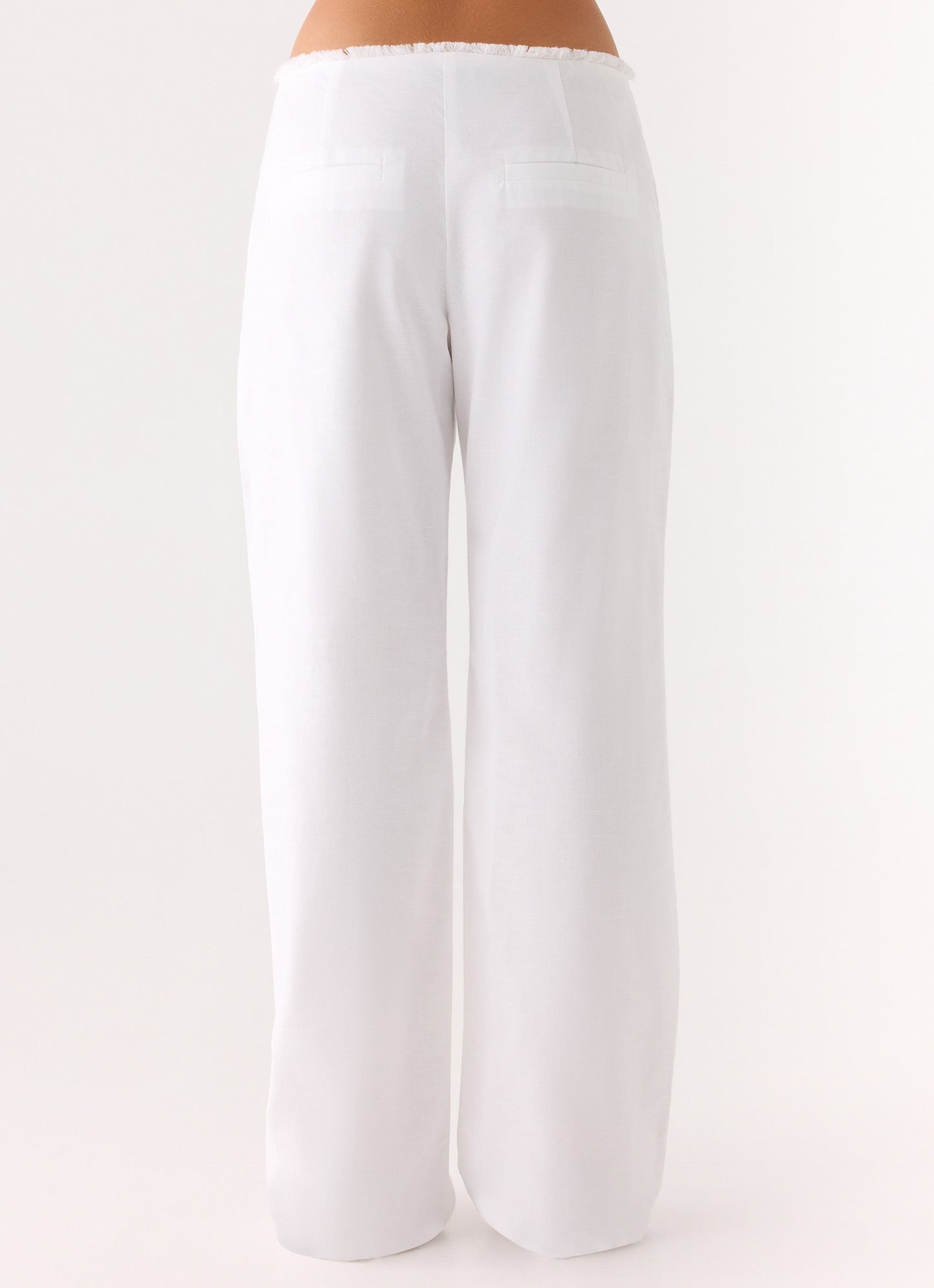 Josephina Linen Pant - White