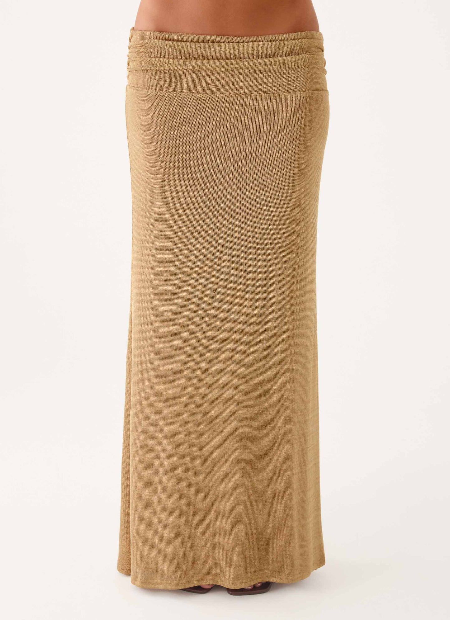 Olyssia Shimmer Maxi Skirt - Shimmer Gold