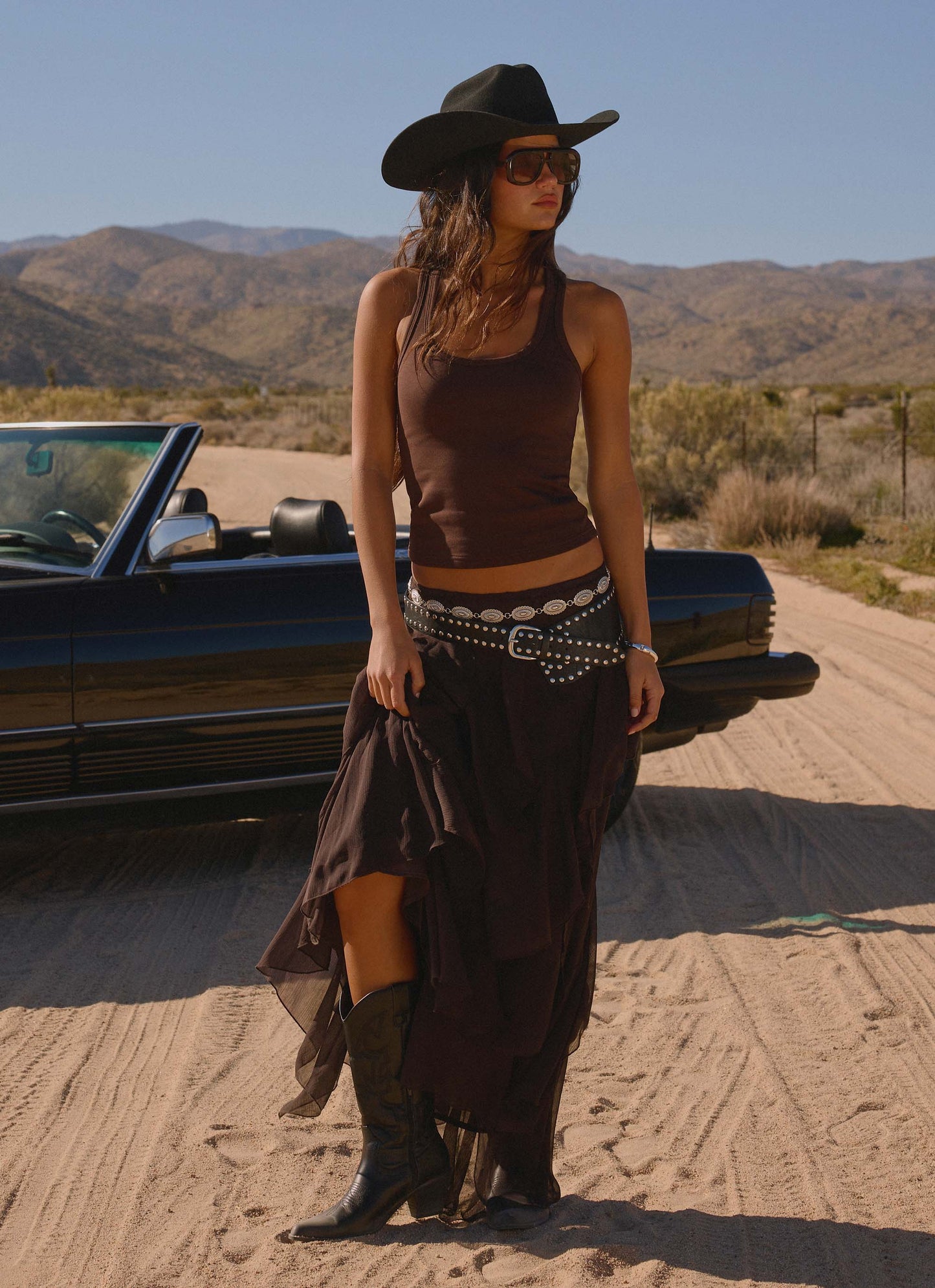Silvanna Maxi Skirt - Chocolate